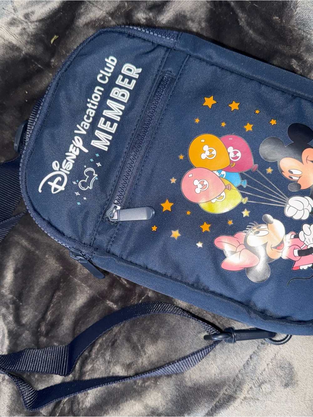 Disney Navy Minnie & Mickey Balloon Crossbody Bag